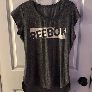 Reebok Gray Cap Sleeve Athletic Tee